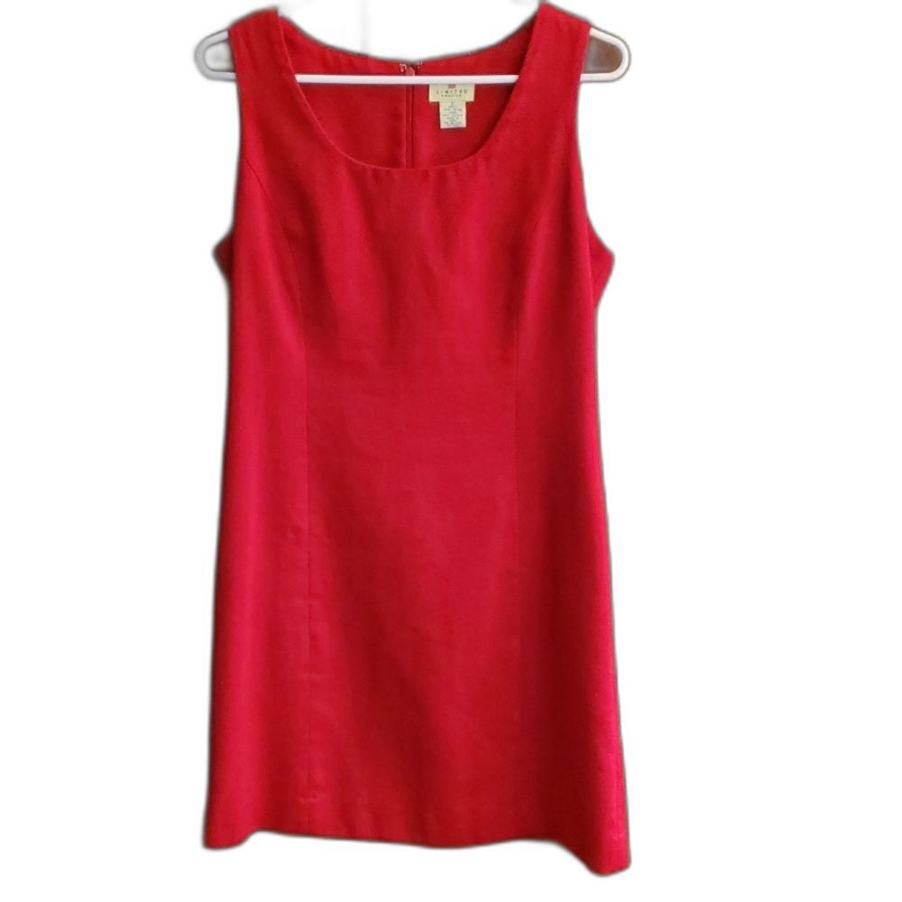 Little Red Dress by LIMITED america 100% Cotton  w Acetate Lining sz 6